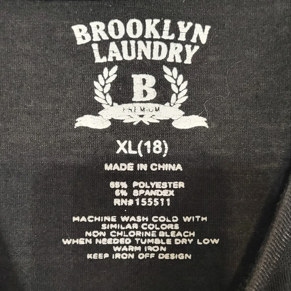Brooklyn Laundry Striped Colorblock Long Sleeve Shirt Size XL (18) 🐈 - Picture 3 of 4